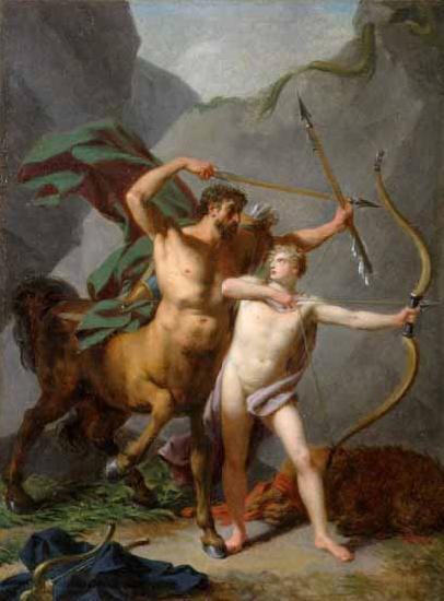 Baron Jean-Baptiste Regnault Achilles educated by Chiron oil painting picture